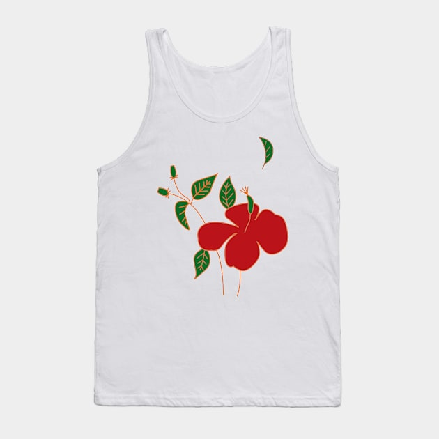 Flower Tank Top by T-shirt with flowers